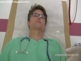 Glorious medical man fingering ass