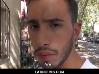 Straight Latino Twink adolescent Fucked For Cash
