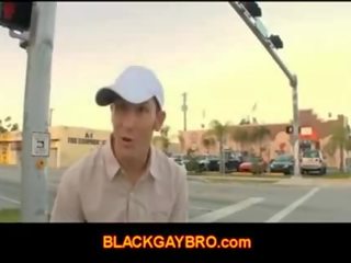 Gay thug hunter goes outside looking for a black ass