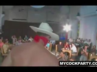 Cowboy stripper entertaining a private party
